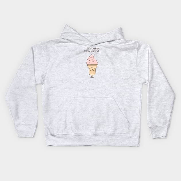 LIfe is like ice cream Kids Hoodie by milkyprint